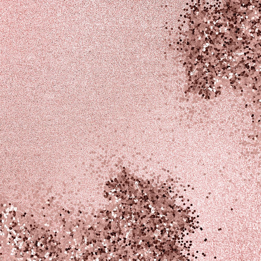 Glitter confetti on a pink background 