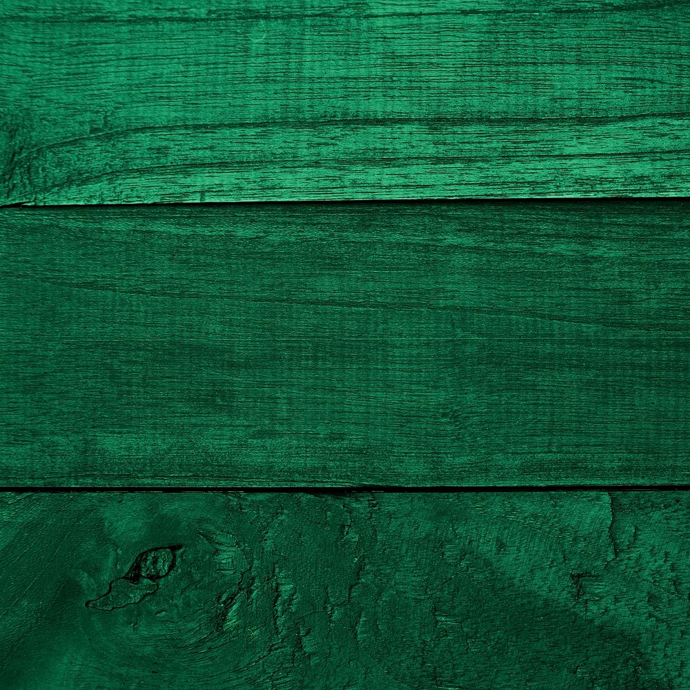 Blank space green wooden textured background