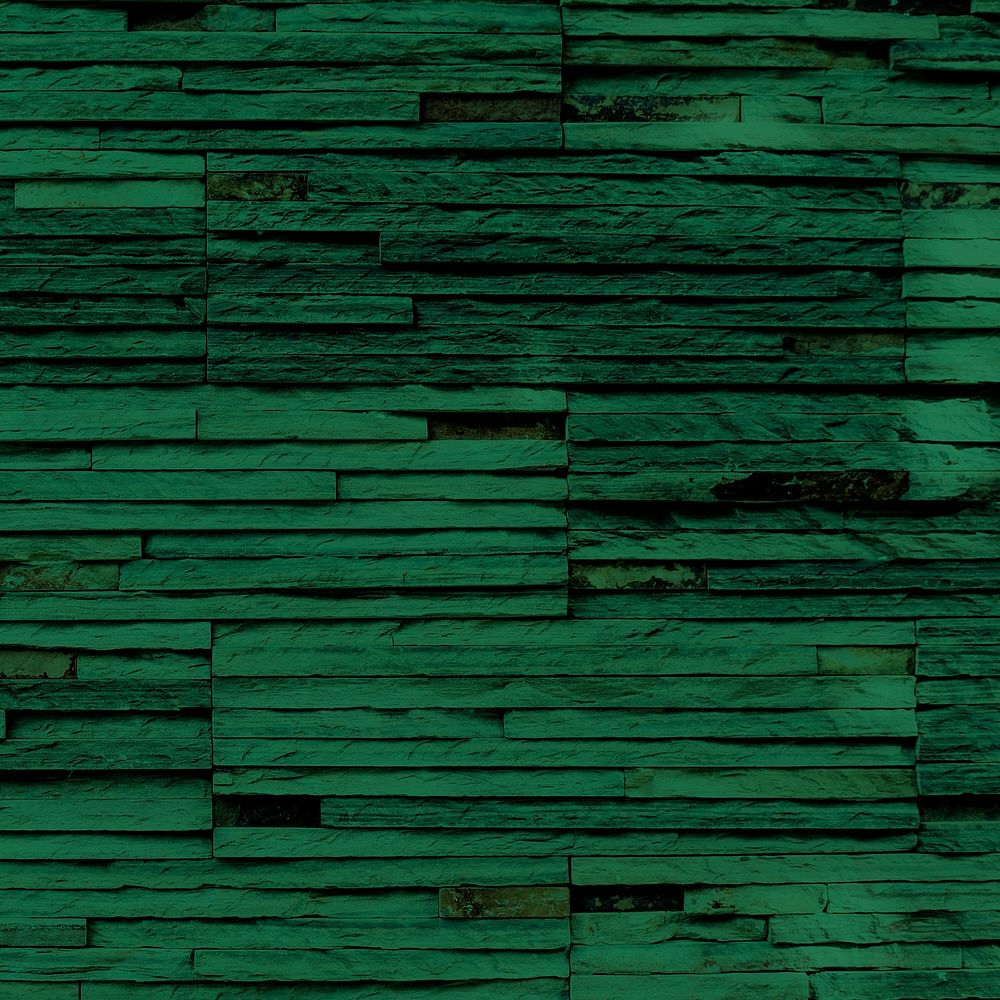 Blank dark green brick textured background