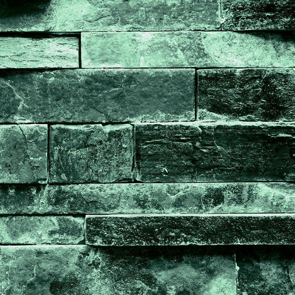 Celadon green brick patterned background