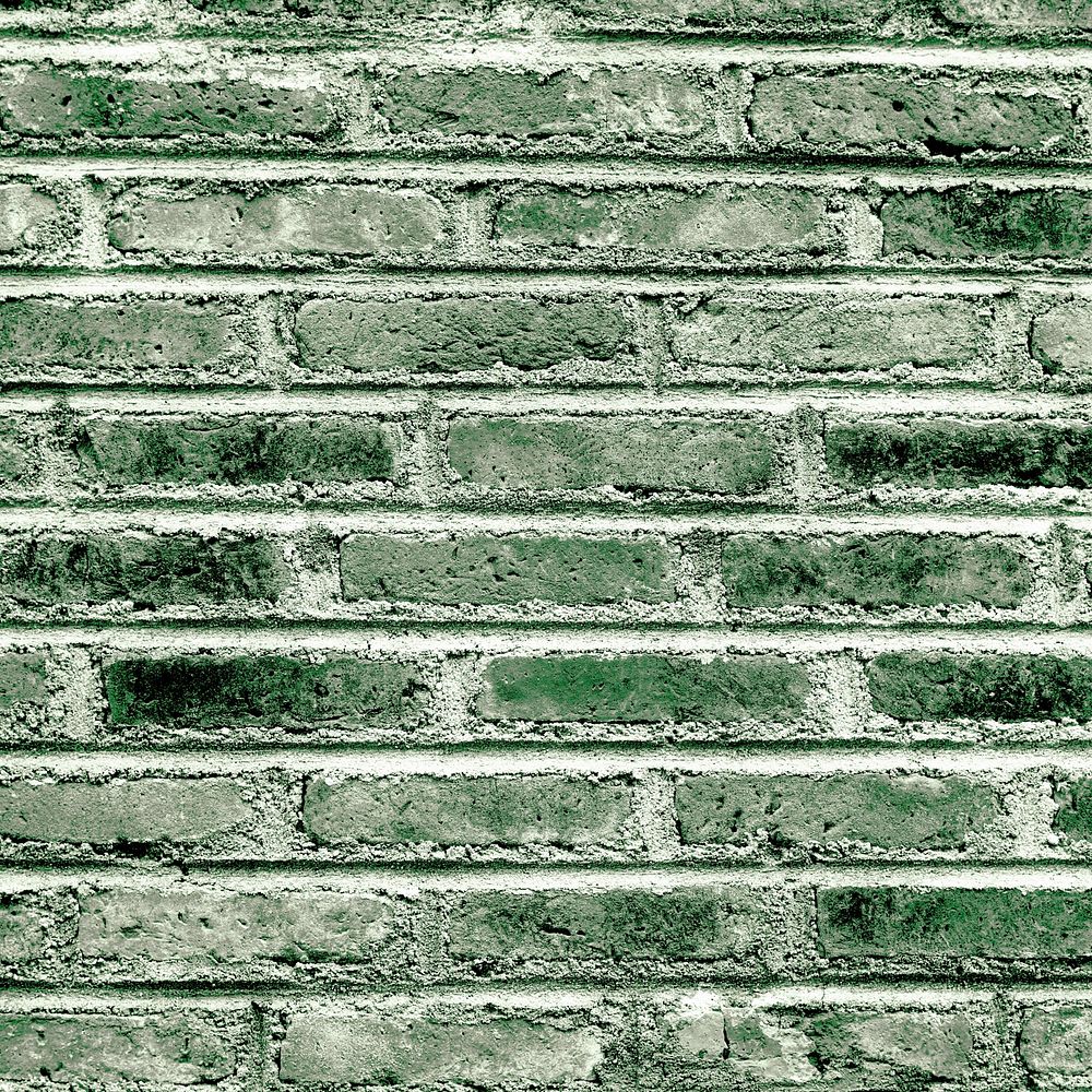 Celadon green brick patterned background