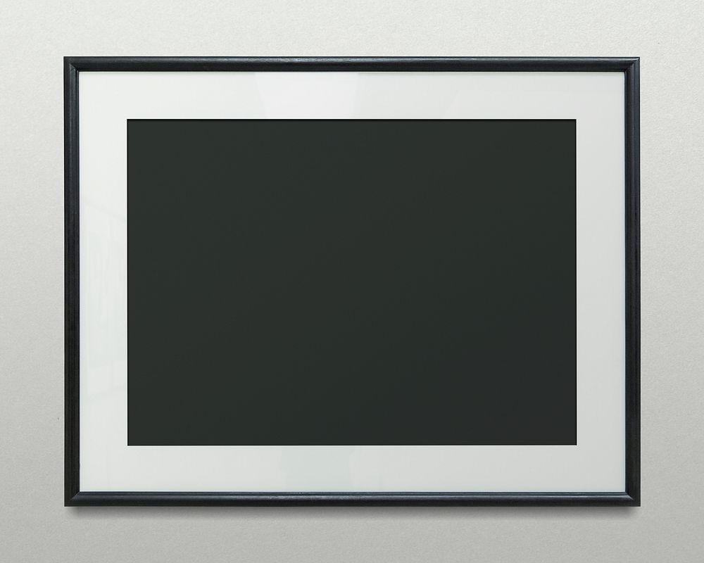 Black picture frame illustration