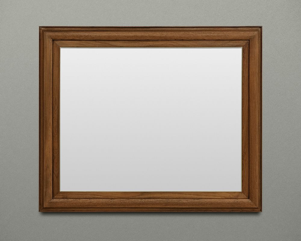Wooden picture frame illustration