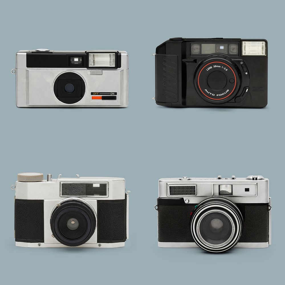 Retro analog camera set design resources
