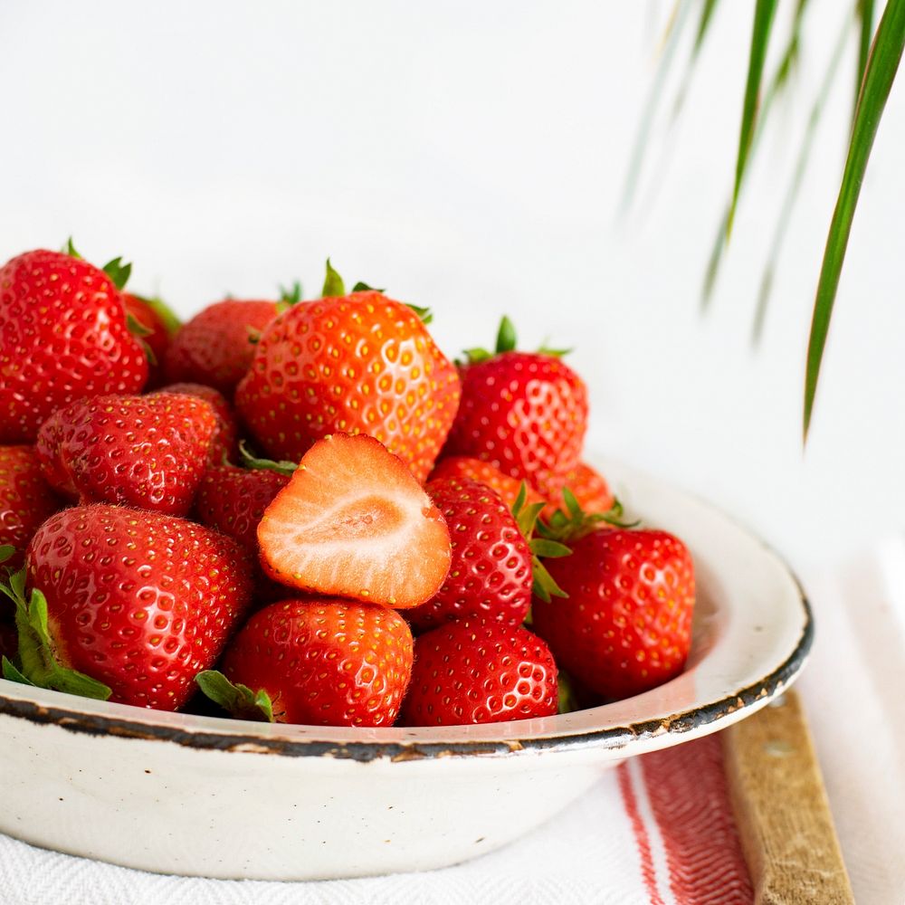 Fresh strawberries food photography. Visit Monika Grabkowska to see more of her food photography.