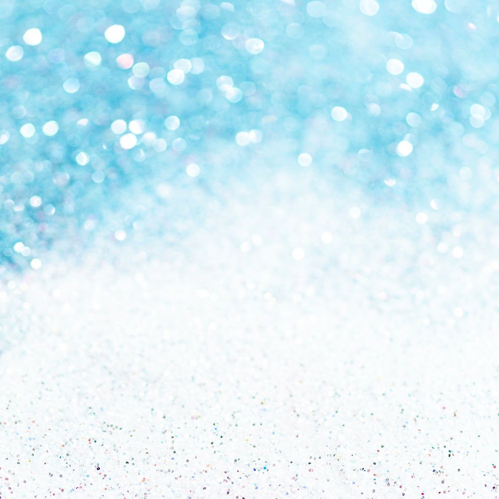 Light blue and white glittery background