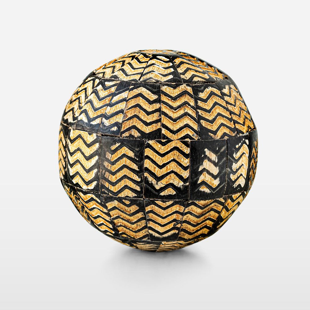 Wood patterned decorative ball