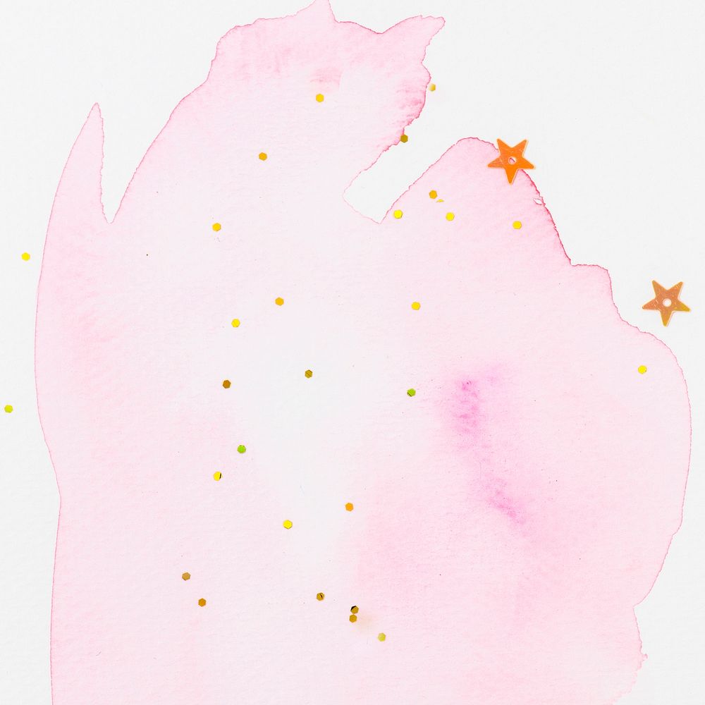 Abstract glittery pink watercolor texture background