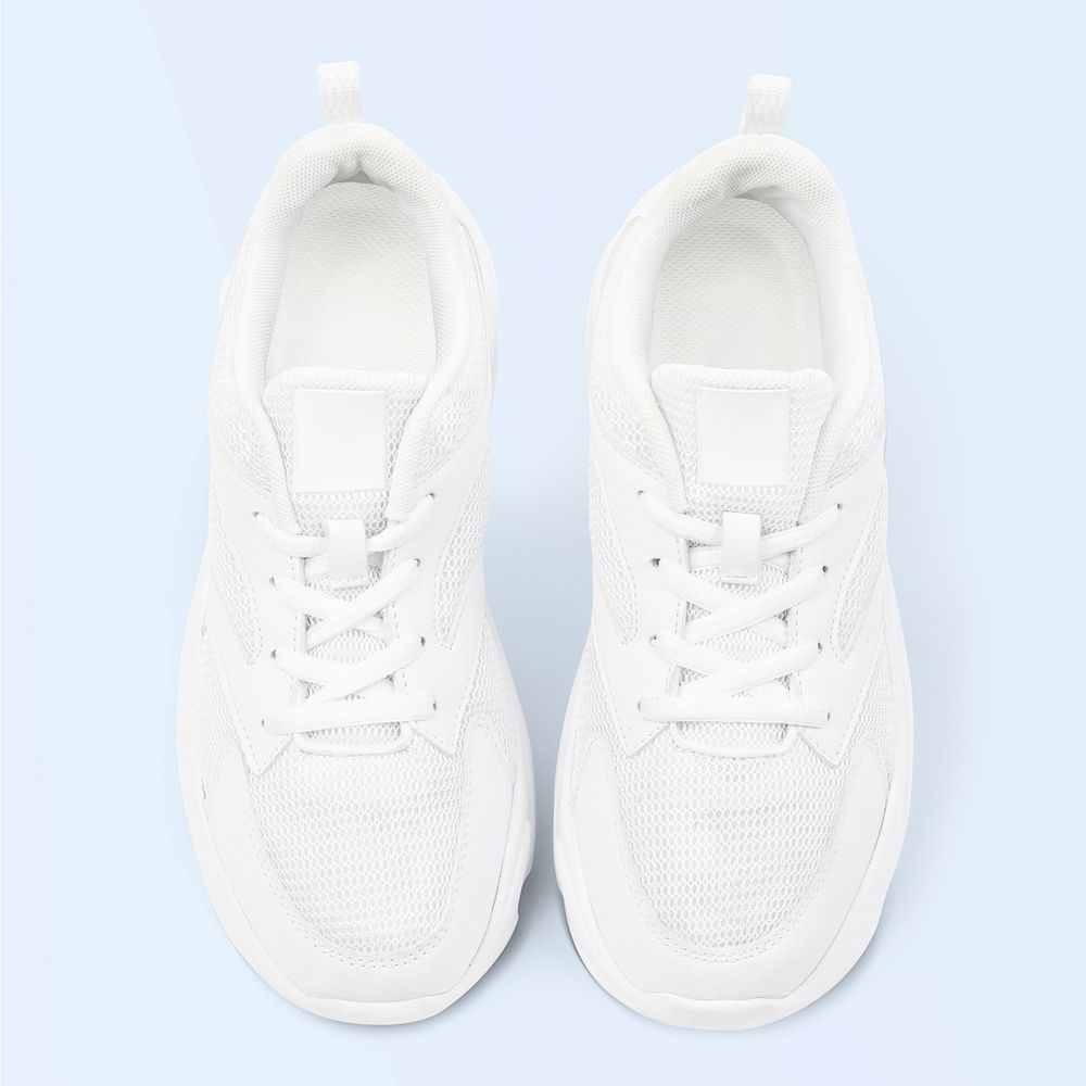 White trainer sneakers unisex footwear fashion