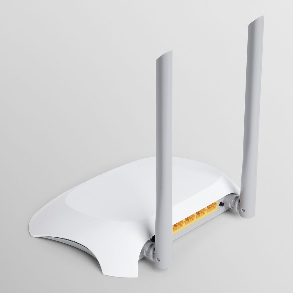 Wireless router mockup 5G network device