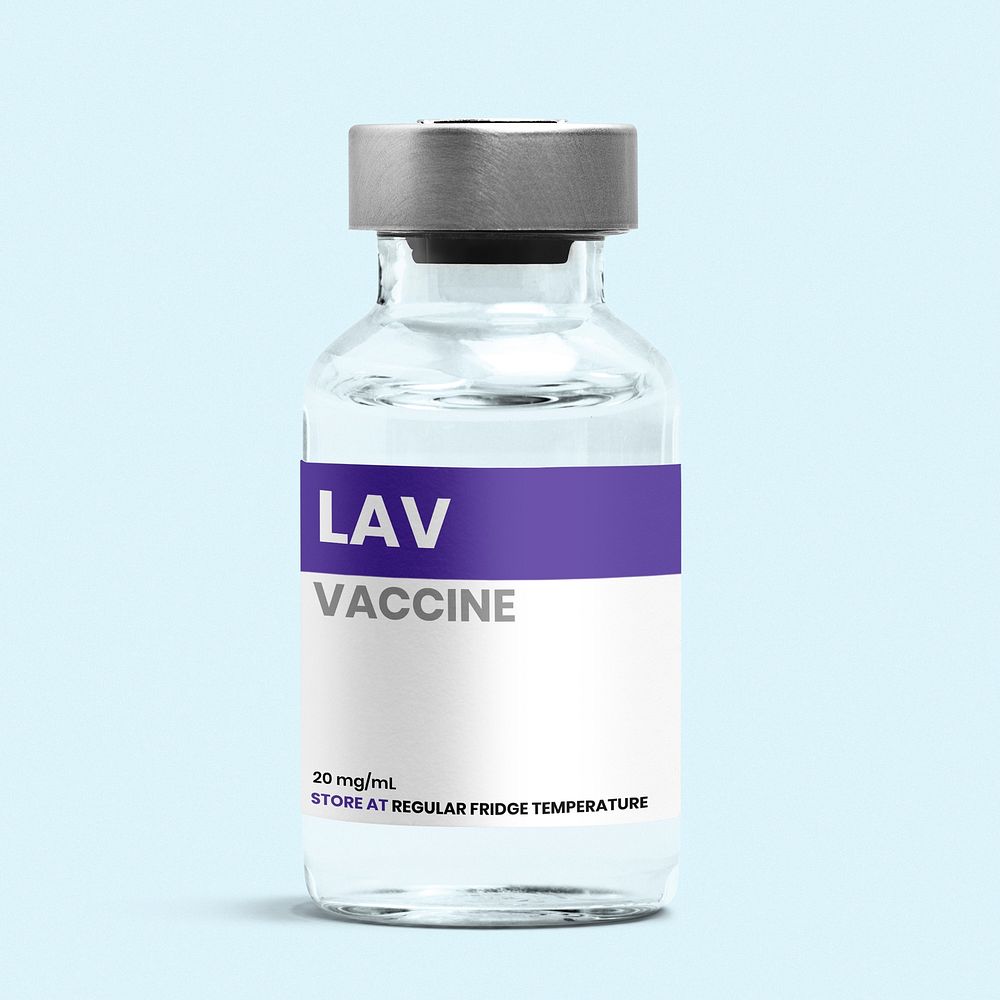 LAV vaccine injection glass bottle