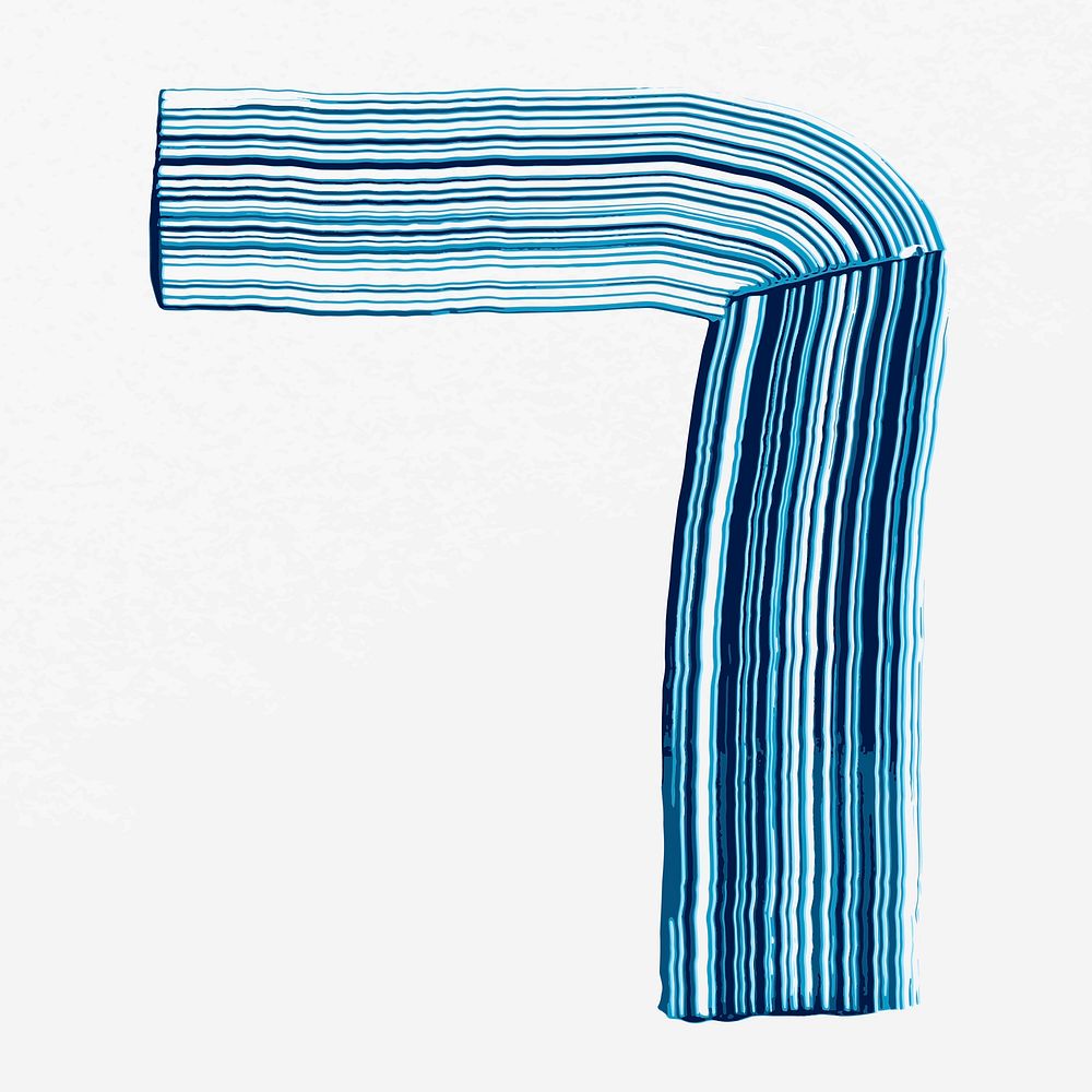 Blue tone comb painting texture vector irregular shape DIY abstract art