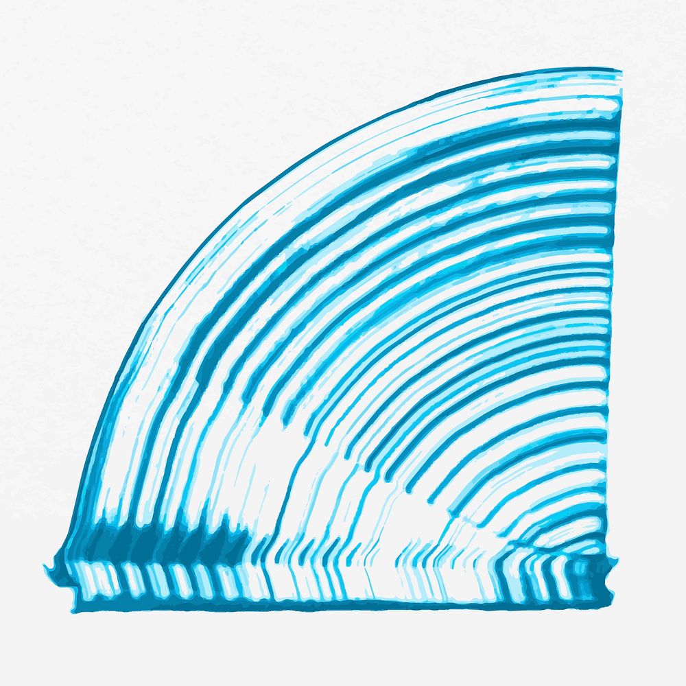 Blue comb painted texture vector raked abstract DIY shape experimental art