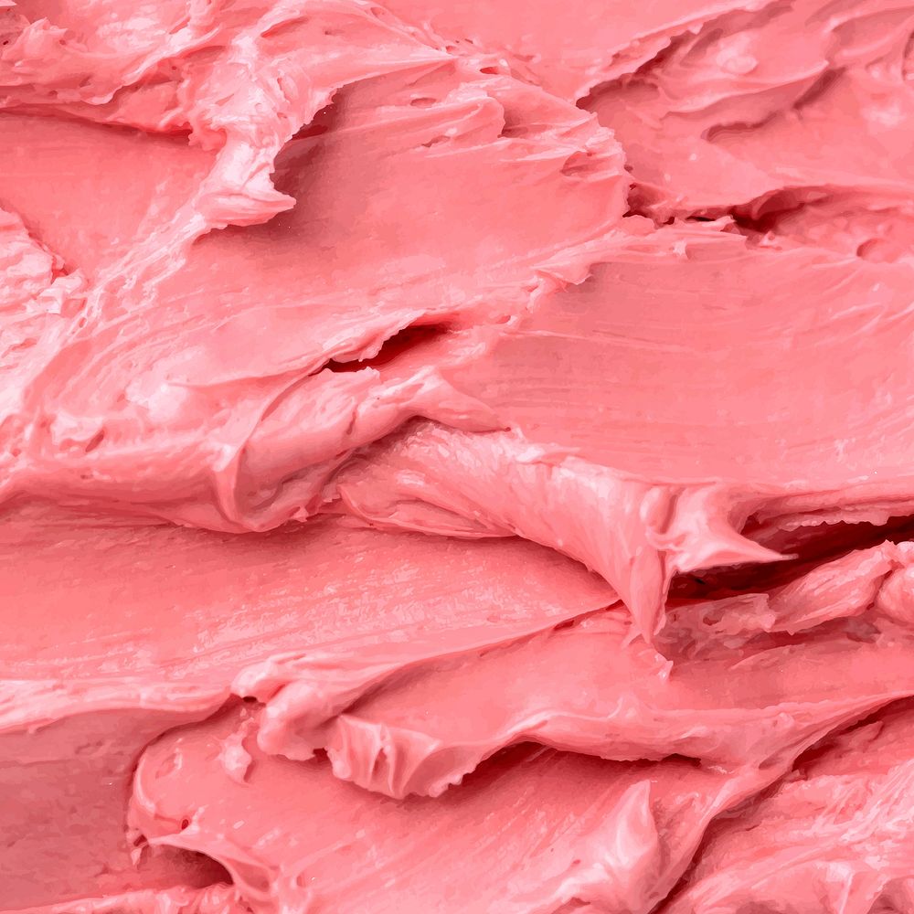Pink frosting texture background vector