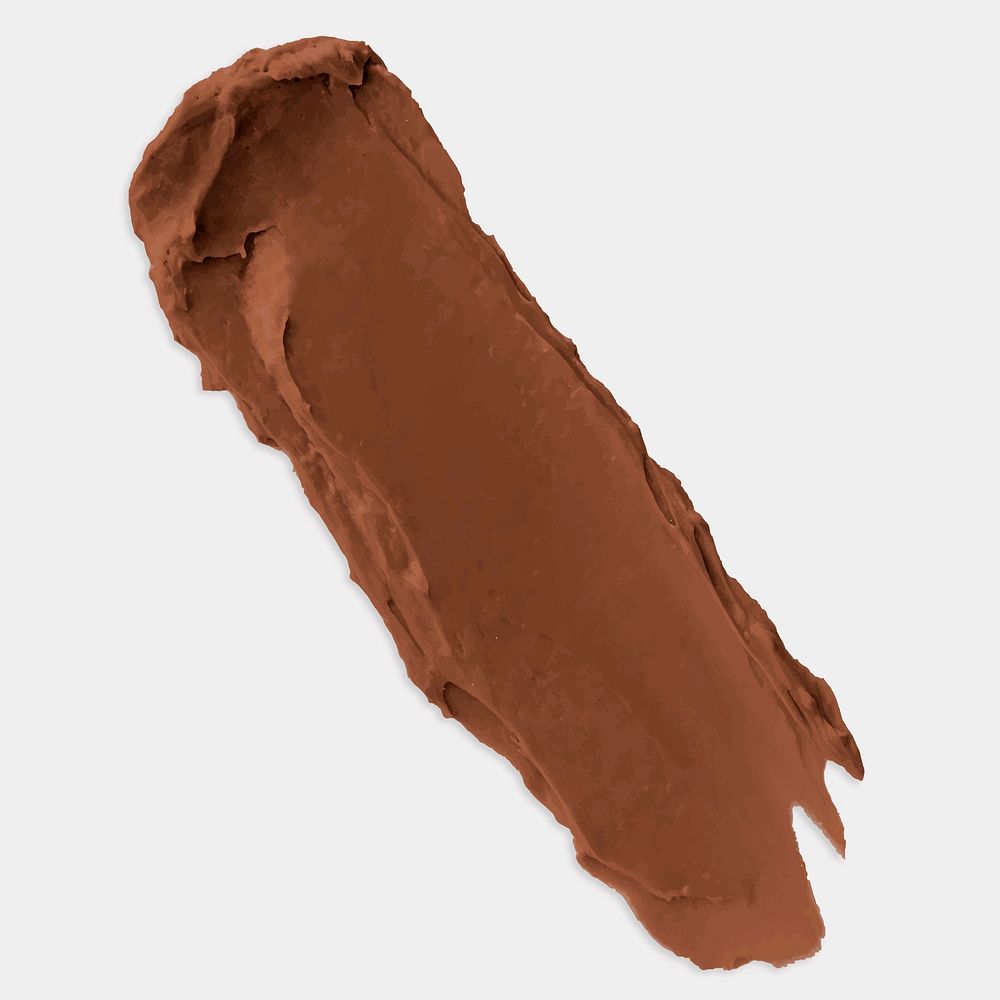 Brown cream lipstick element vector texture