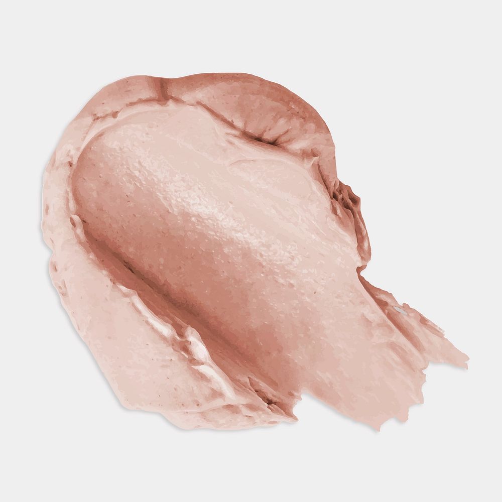 Pink cream lipstick element vector texture