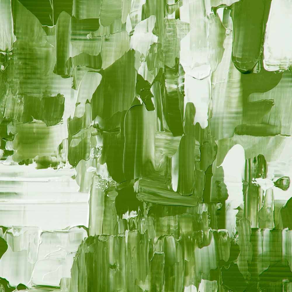 Green background wallpaper, textured abstract painting