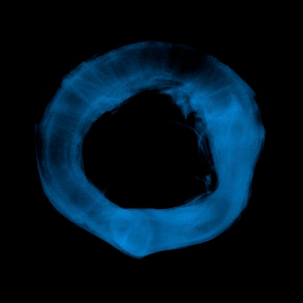 Blue smoke vector textured element, abstract design