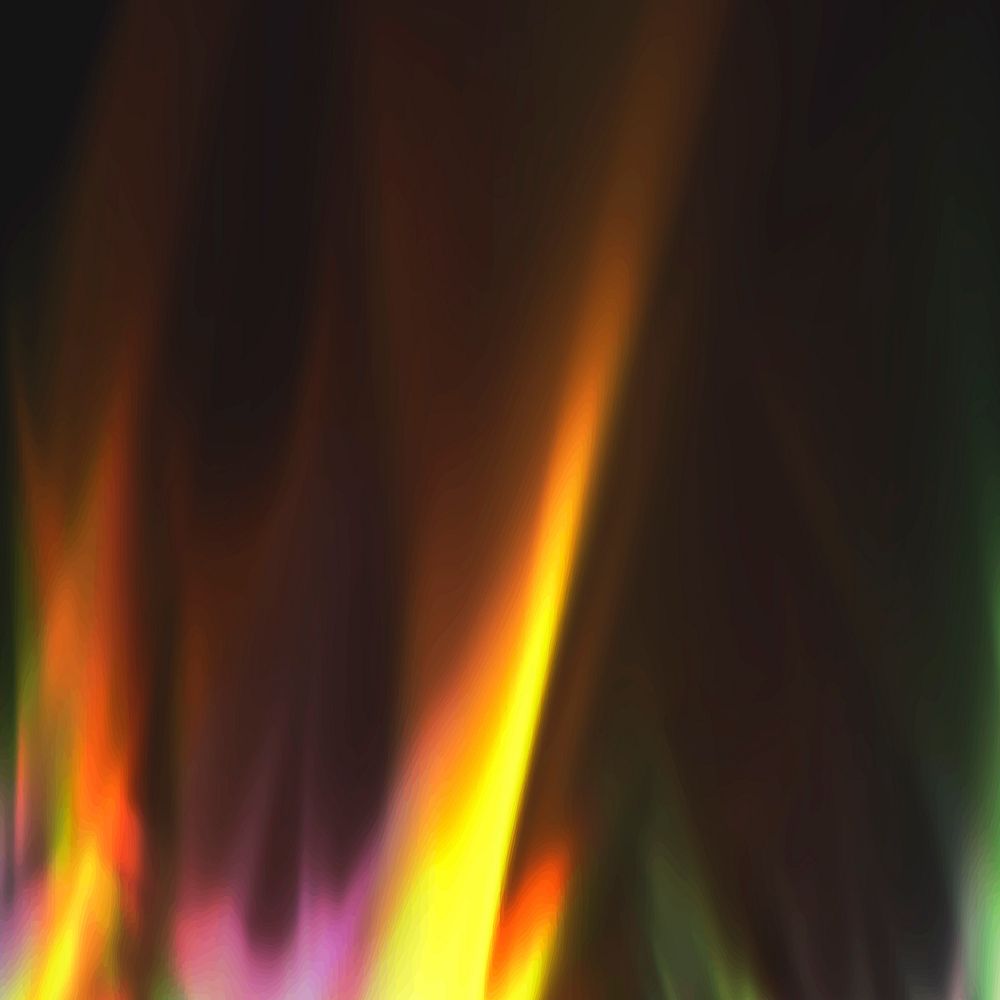 Light leaks background, colorful film burn on black background vector