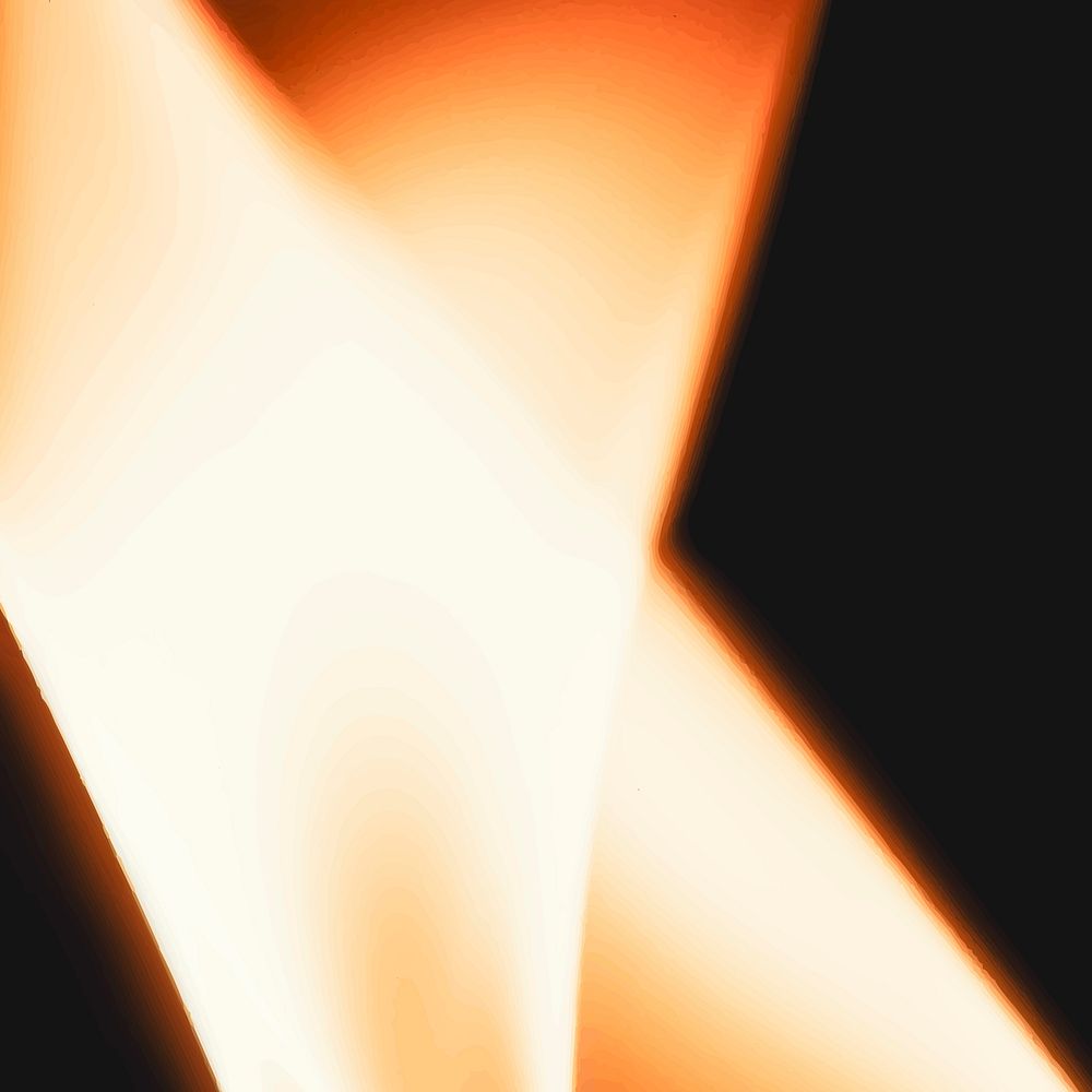 Light leaks background, yellow film burn on dark background vector