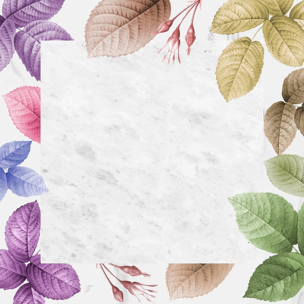 Colorful foliage pattern background vector