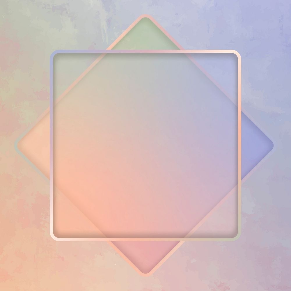 Square frame on colorful background vector