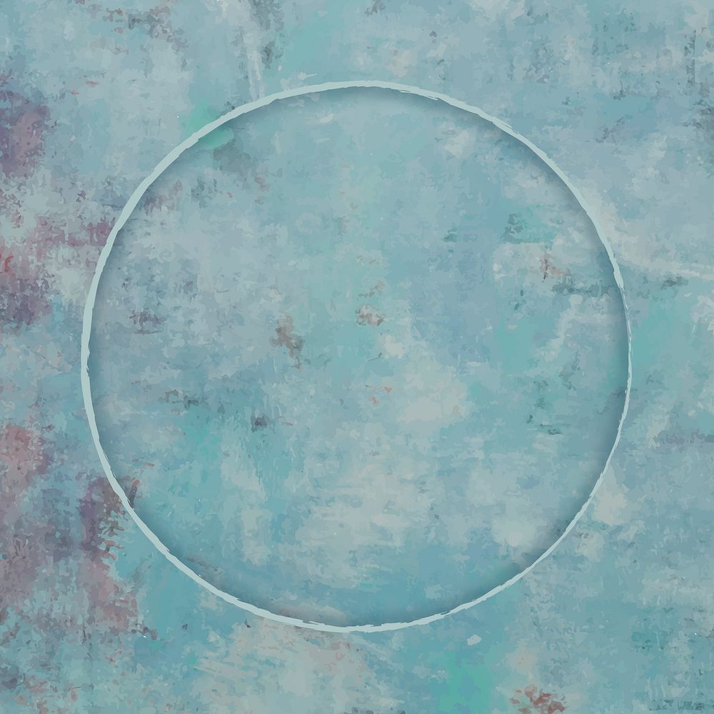 Round frame on blue background vector