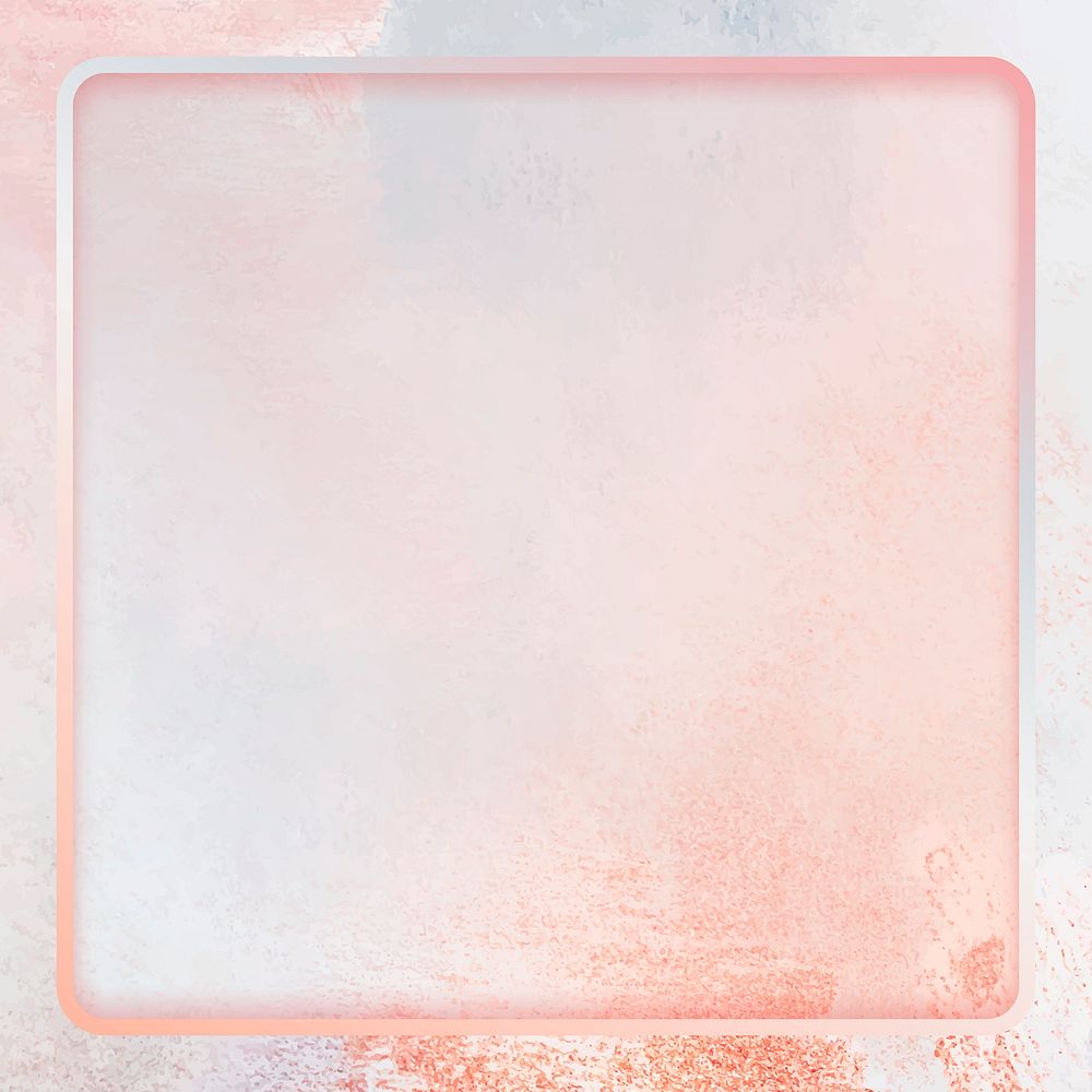 Square frame on pink background vector