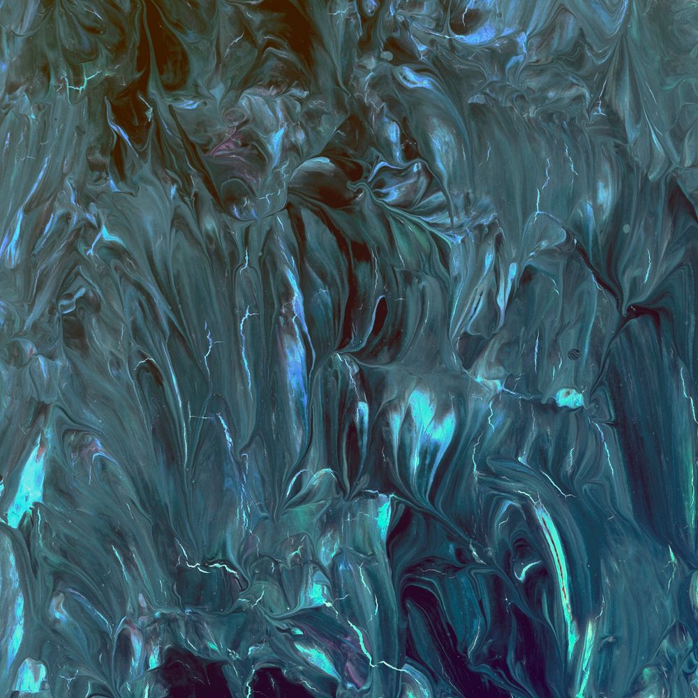 Blue acrylic brush stroke textured background
