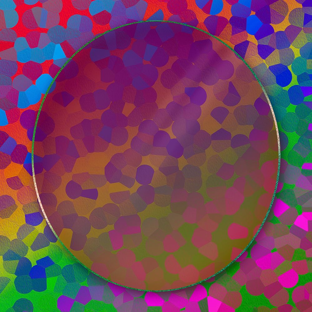Round frame on abstract background illustration