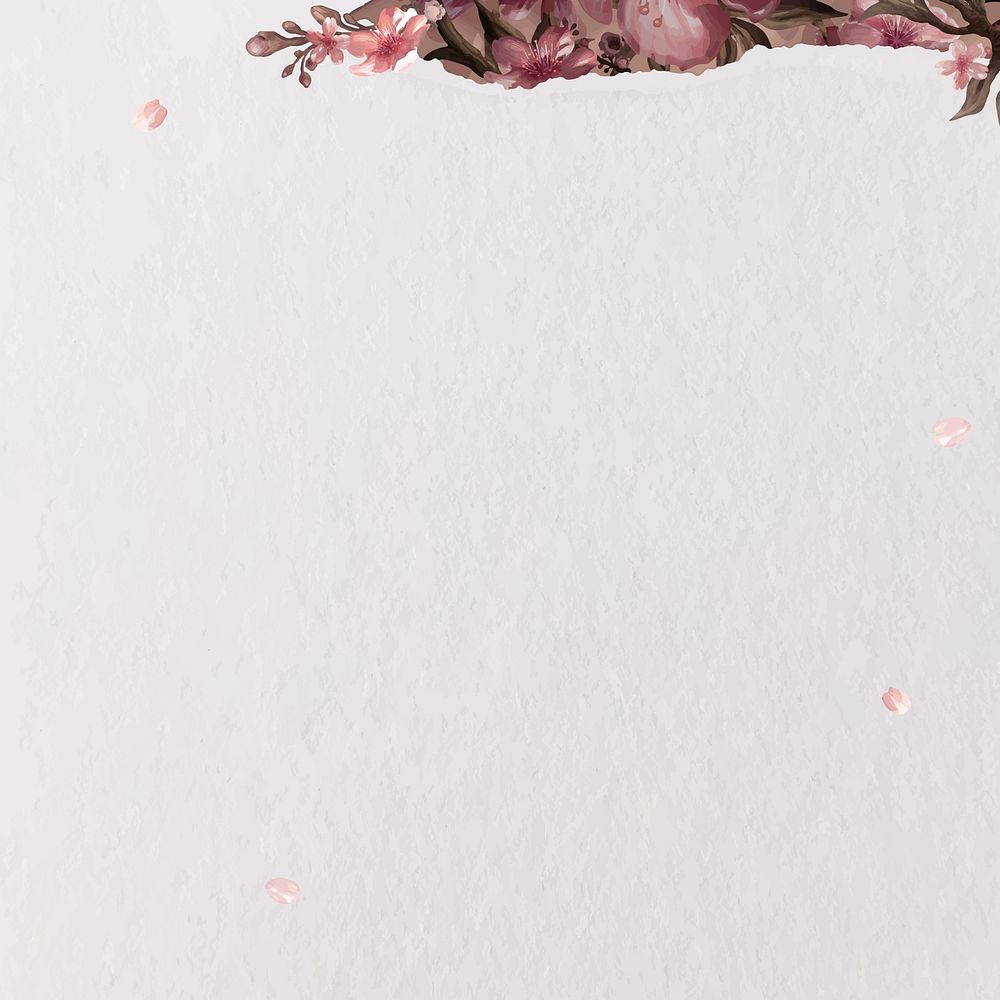 Pink hibiscus pattern on beige background vector