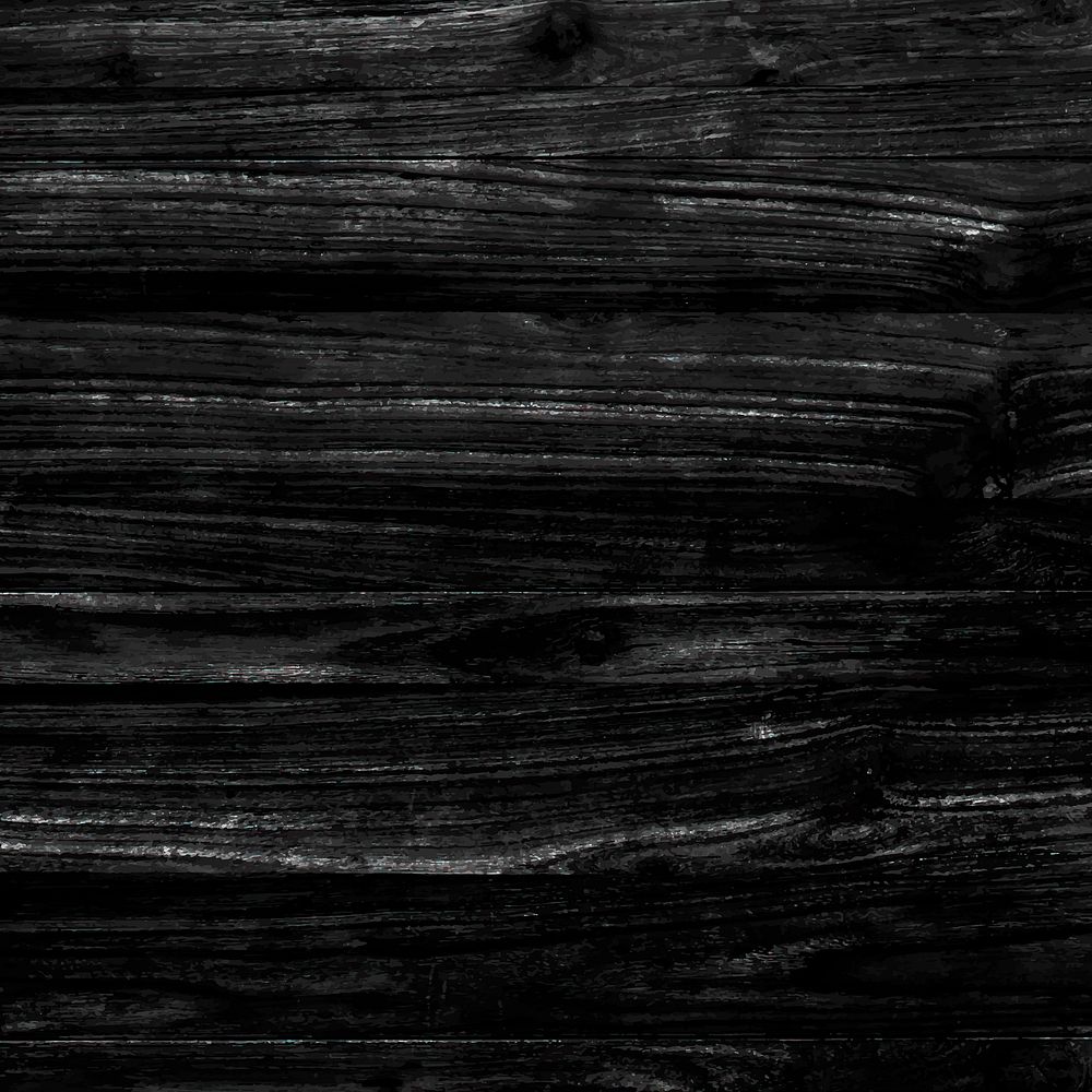 Black wood textured design background vector
