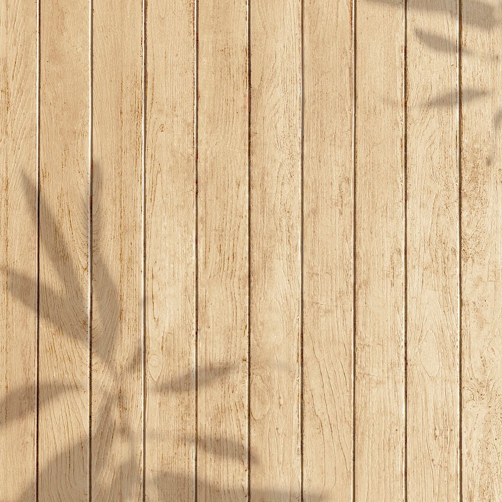 Leaf shadow on oak wood texture background