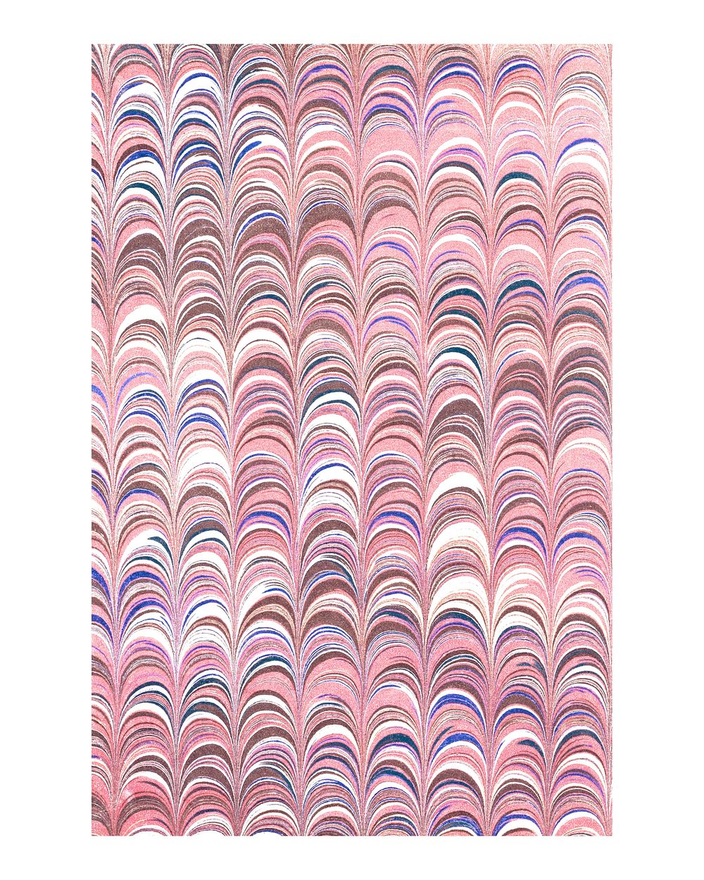 Vintage colourful wave pattern wall art print and poster design remix from original artwork.