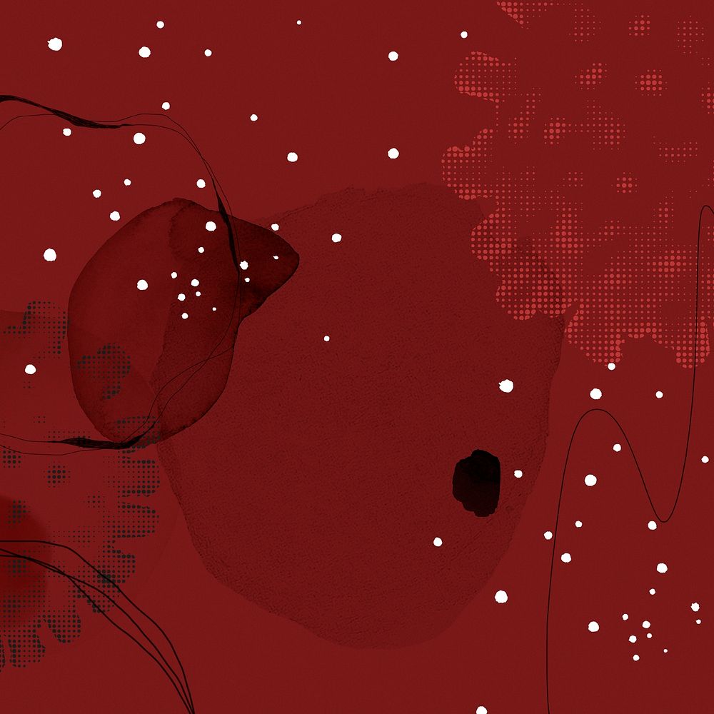 Red coronavirus patterned background