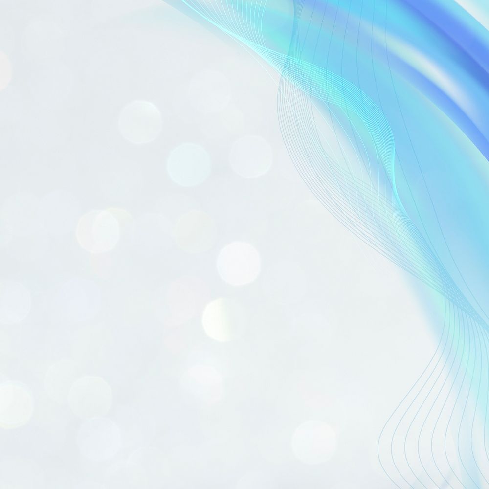 Sparkling bokeh on a blue background illustration