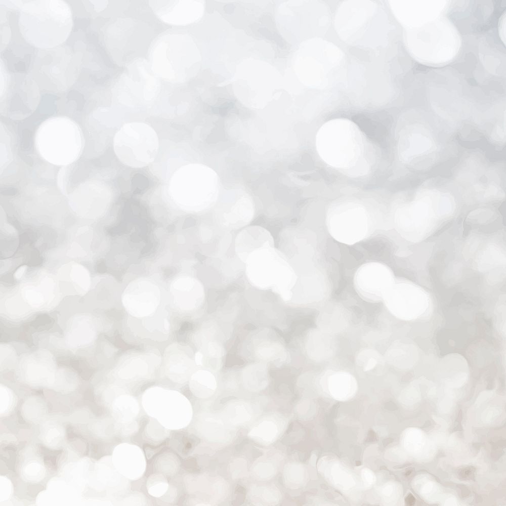 Light silver glitter textured social ads vector