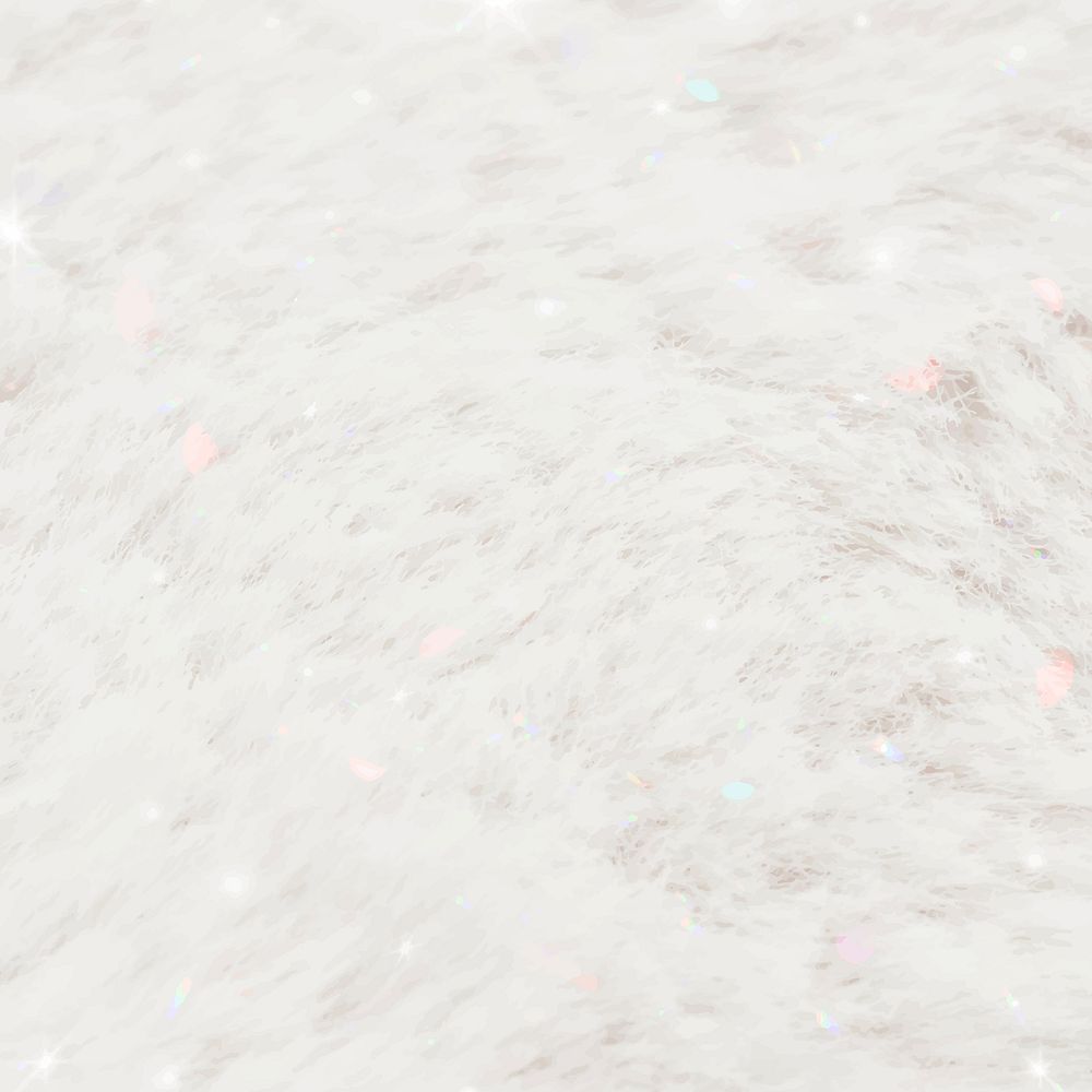 White sparkle wool texture background vector