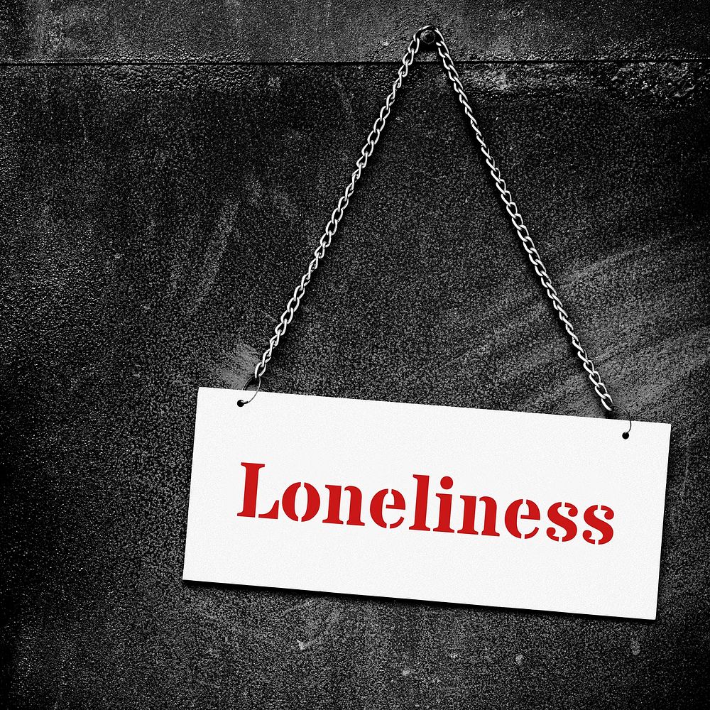 Loneliness during coronavirus outbreak background