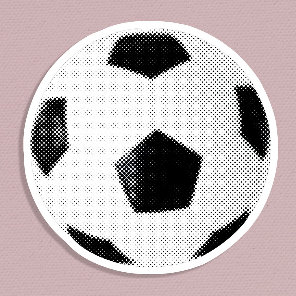 Halftone football sticker