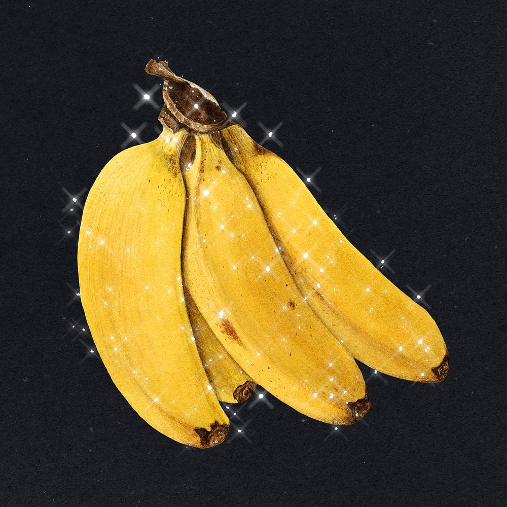 Hand drawn banana design element illustration
