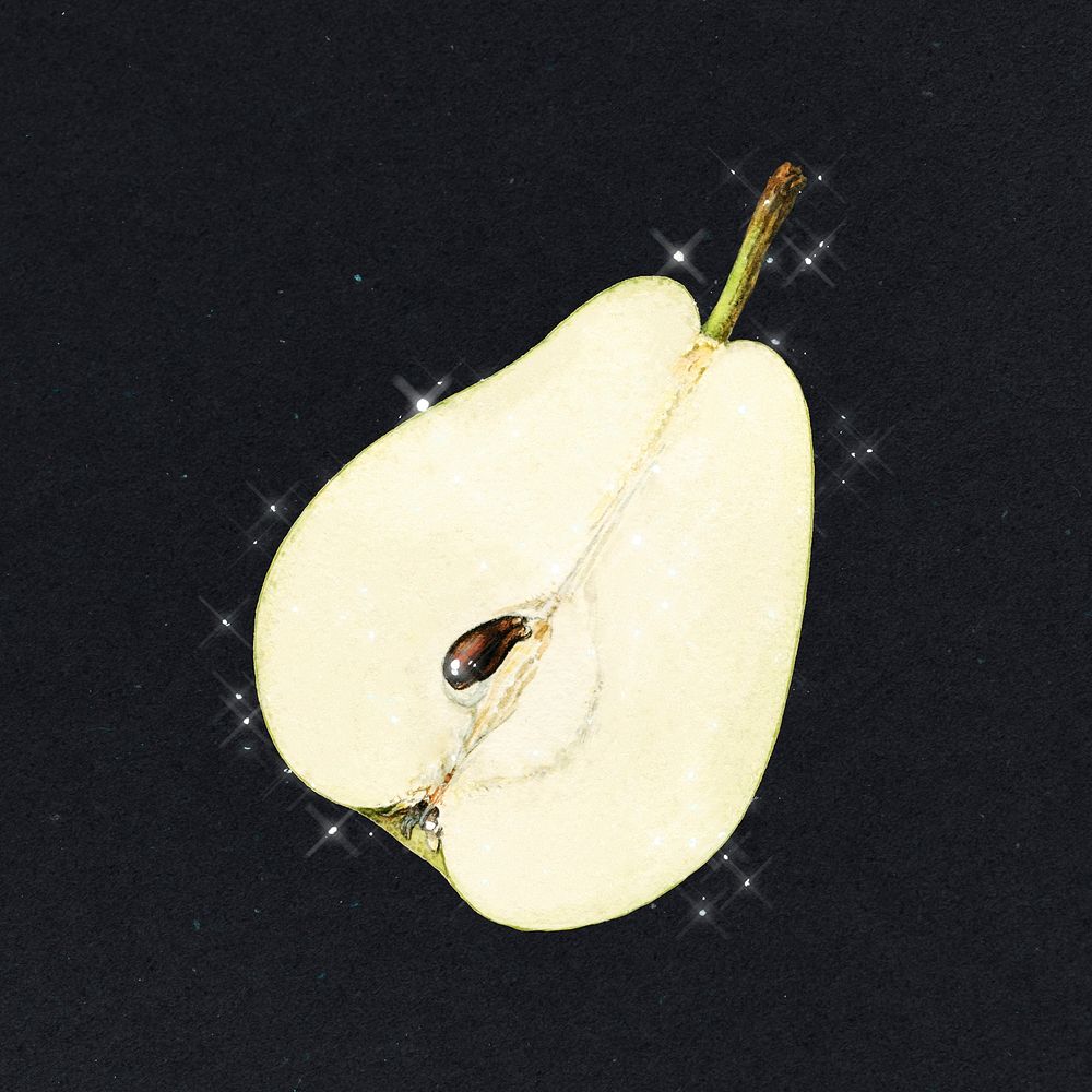 Hand drawn pear design element illustration