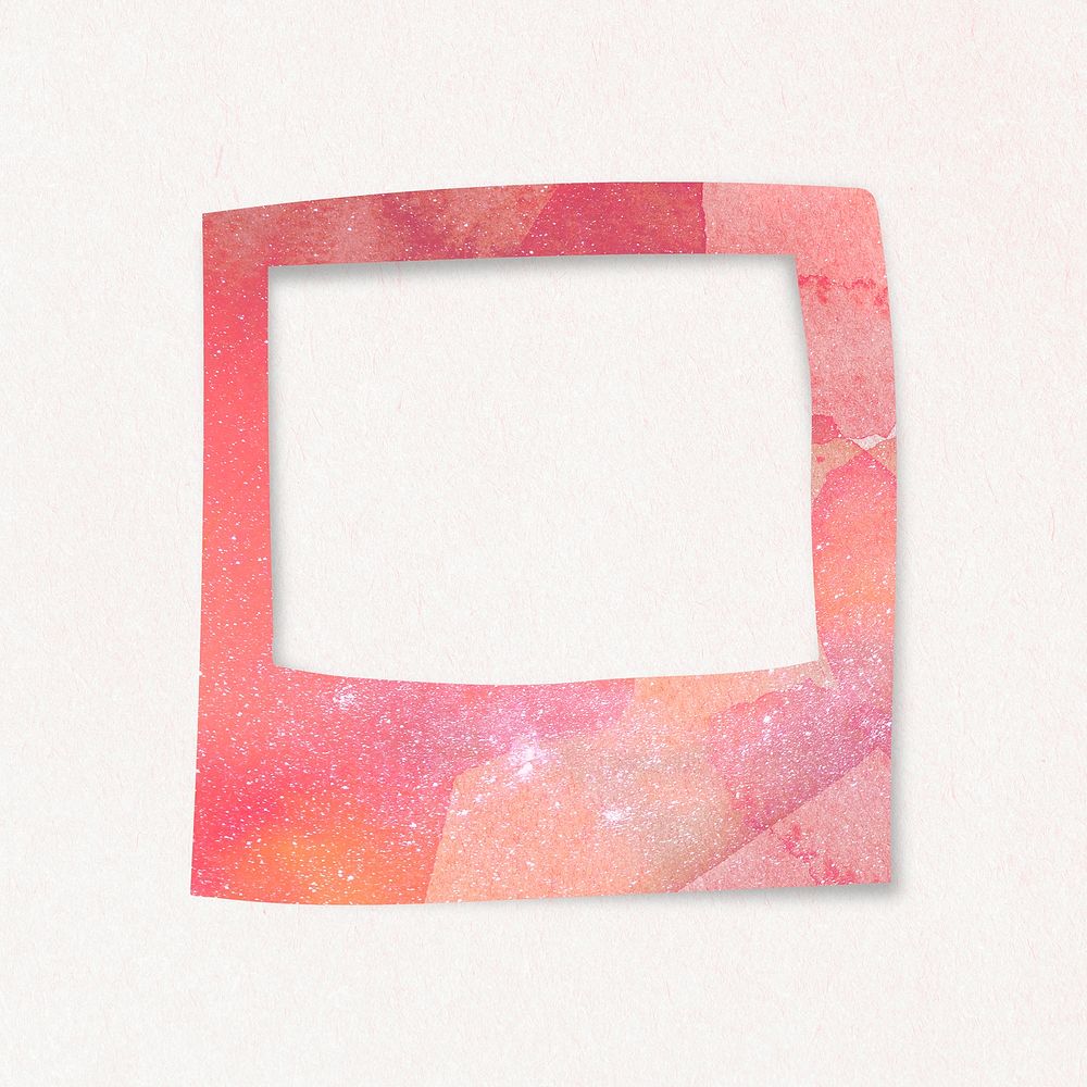 Pink textured instant photo frame