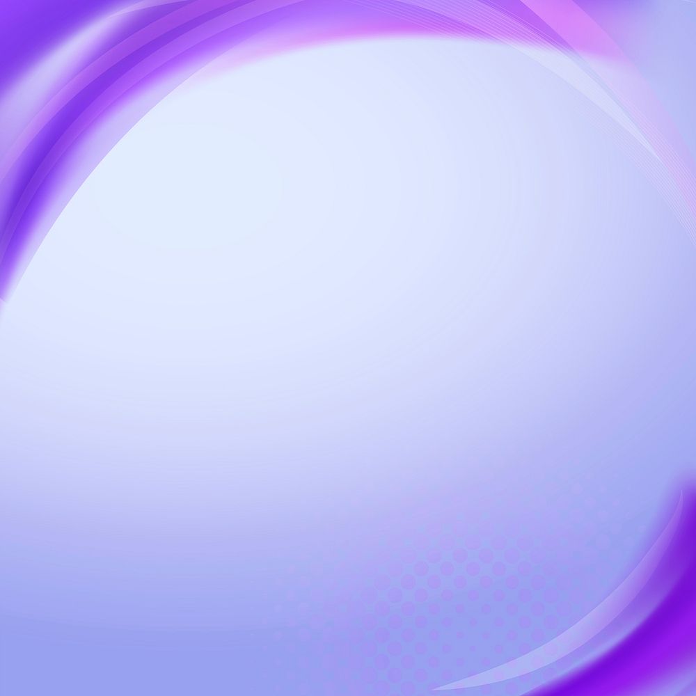 Neon purple curve frame template vector