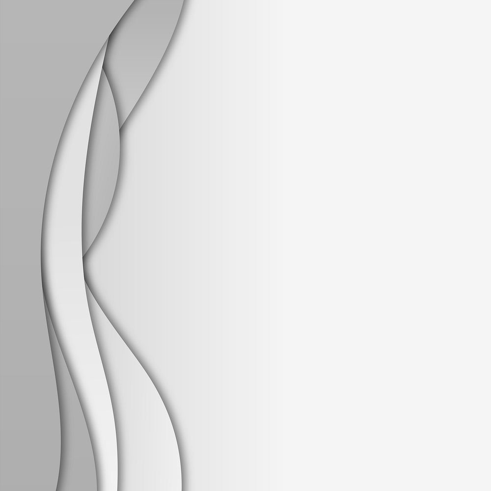 Gray curve frame template vector