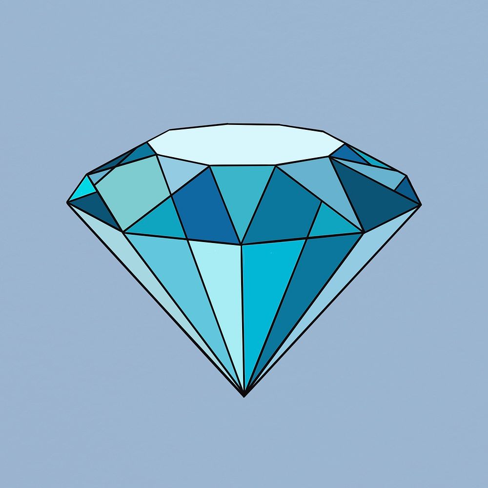 Shiny crystal diamond psd