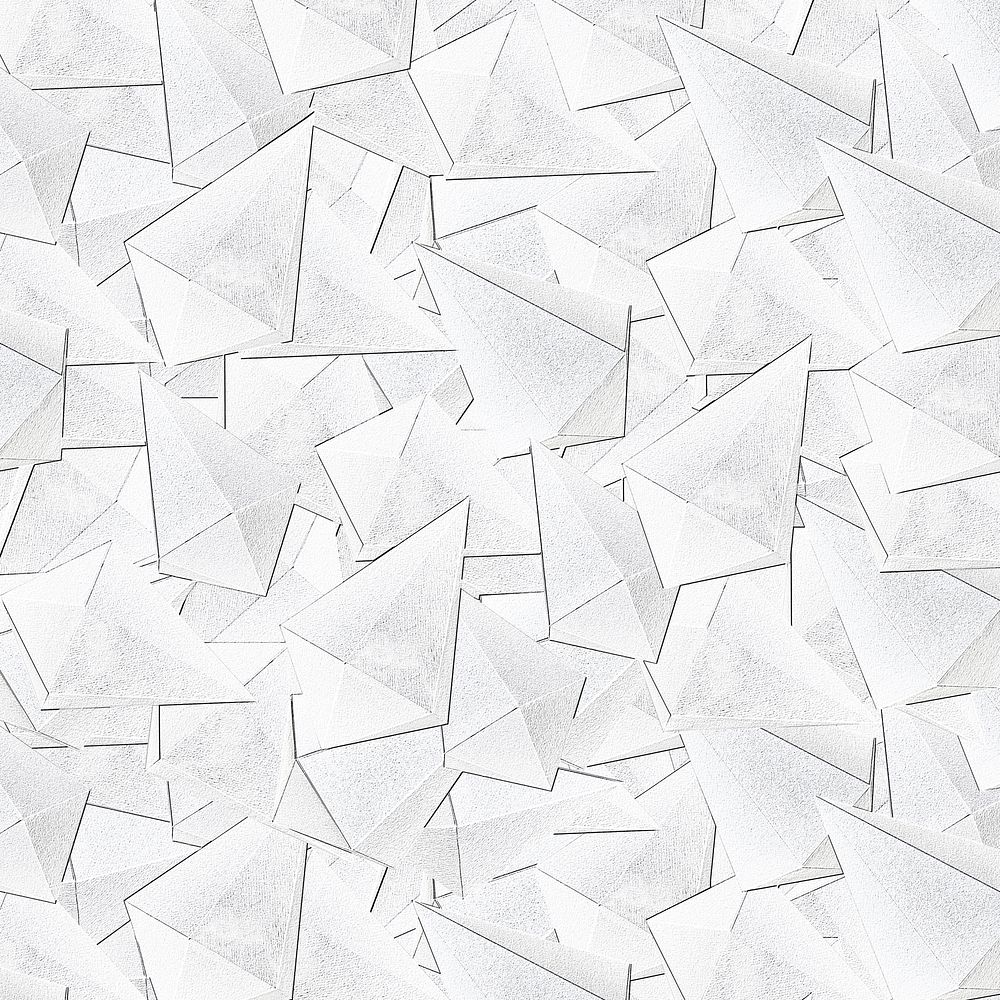 3D white asymmetric hexagonal bipyramid patterned background
