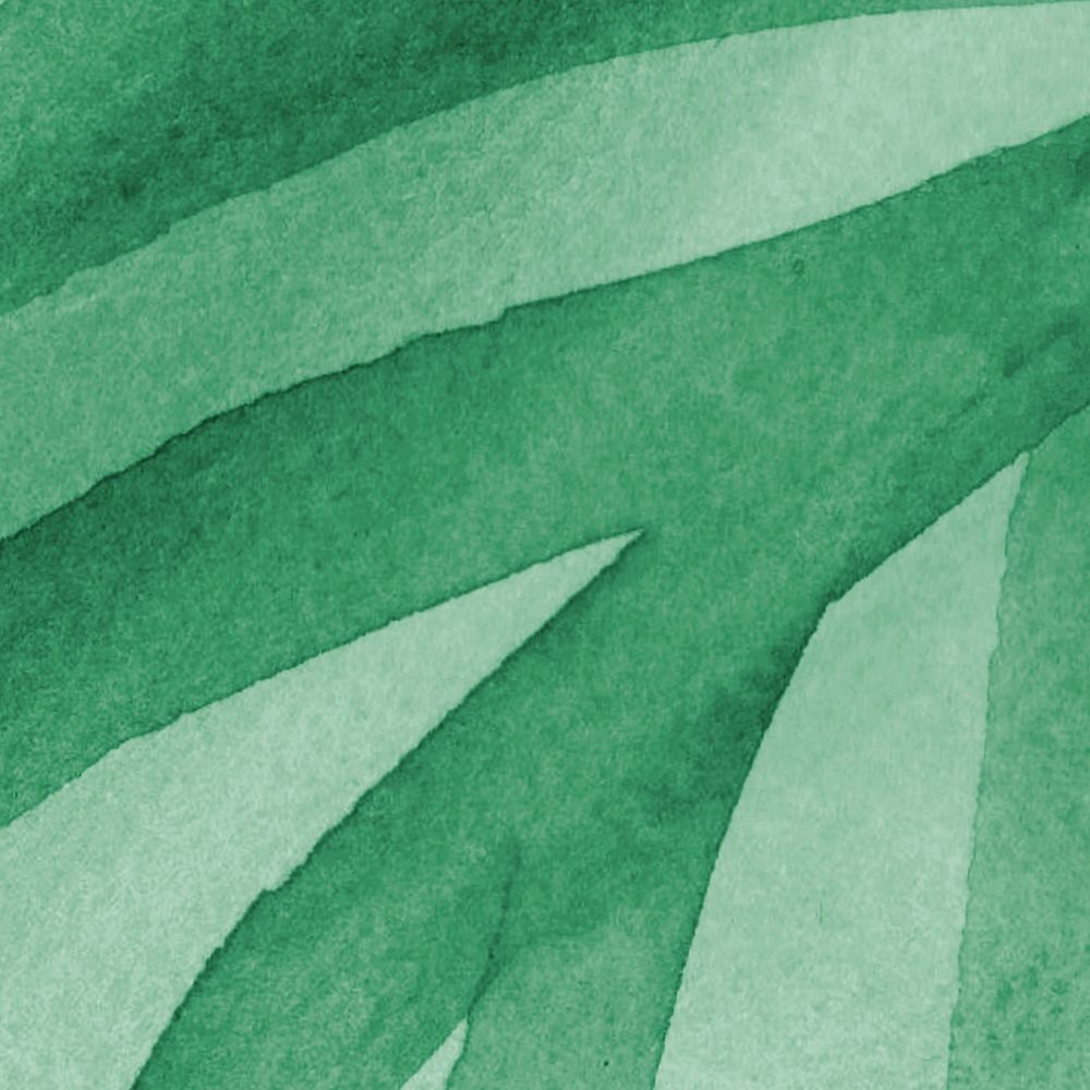 Green watercolor Memphis patterned background