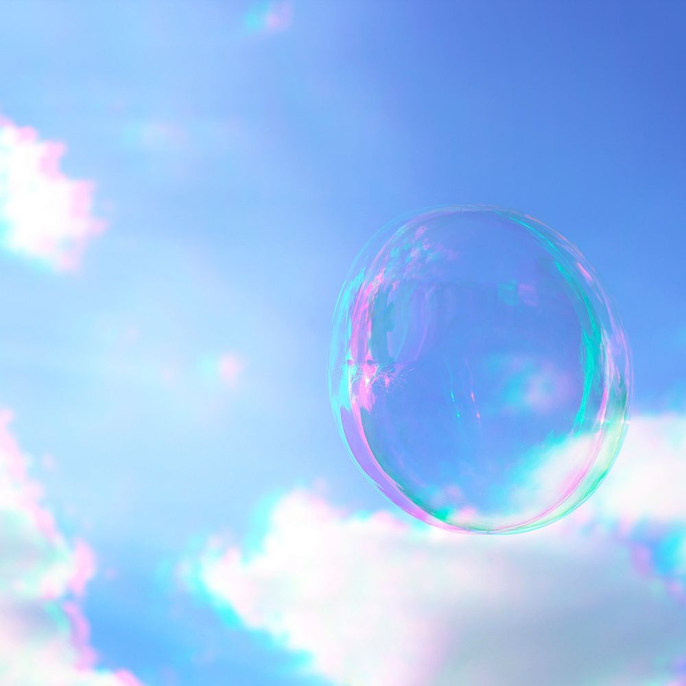 Bubble under the sunny skies 