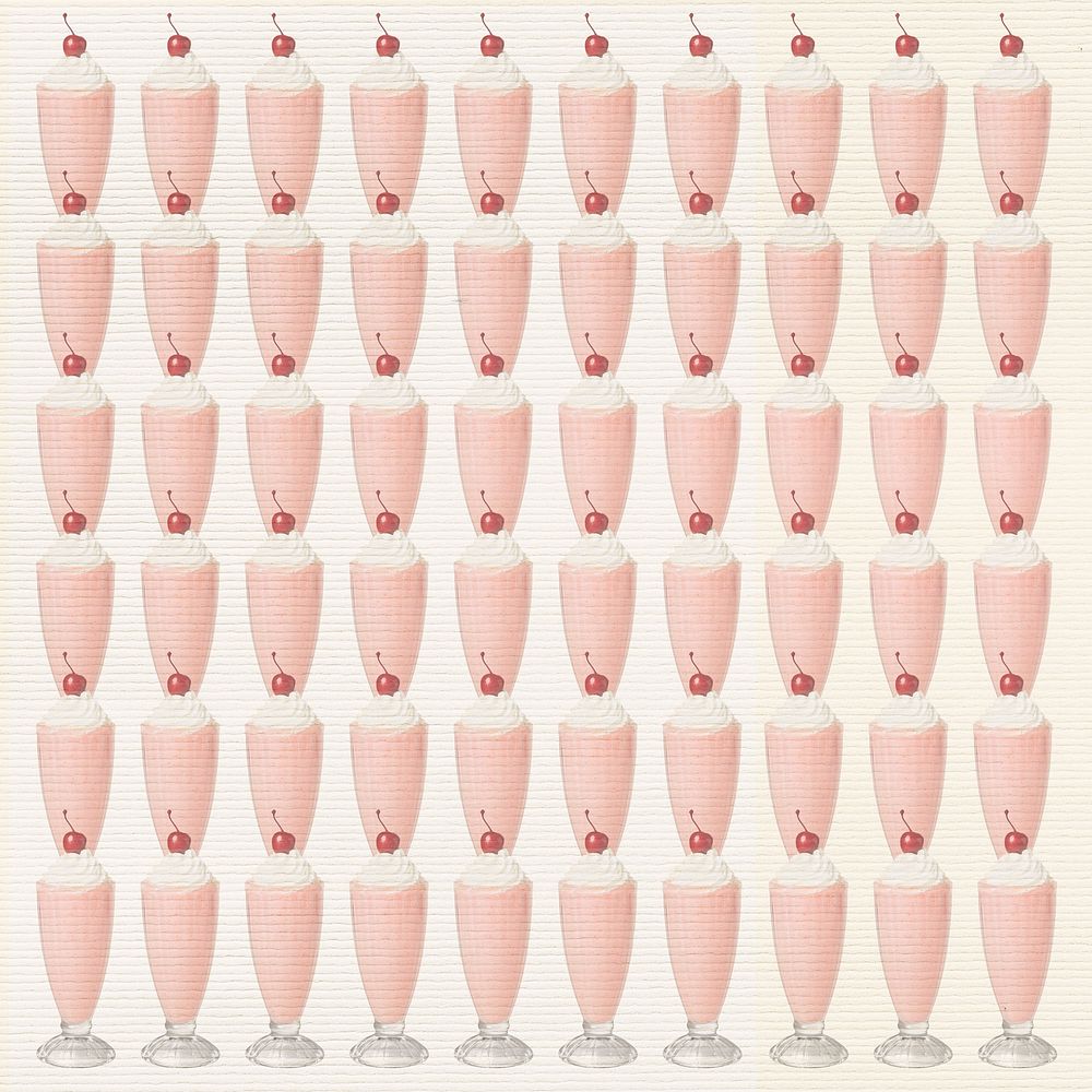 Strawberry milkshake drink background design resource 